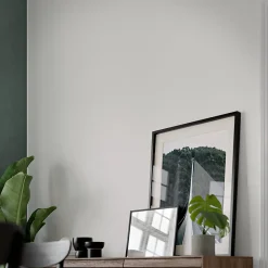 GoodHome Papier peint vinyle intissé uni aspect tissu blanc L.1005 x l.53cm , Mythe* Papier Peint Pour Chambre|Papier Peint Pour Salon