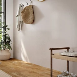 GoodHome Papier peint vinyle intissé uni aspect tissu beige L.1005 x l.53cm , Mythe* Papier Peint Pour Couloir|Papier Peint Uni
