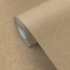Best GoodHome Papier peint vinyle intissé Pufos uni texturé beige L. 10,05m x l. 0,53m