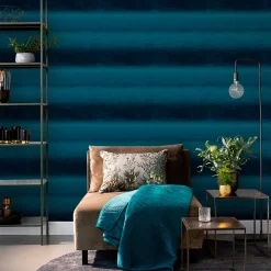 Best GoodHome Papier peint Vinyle intissé Arugam bleu foncé l.53 x H.1000 cm