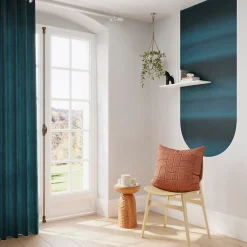 Best GoodHome Papier peint Vinyle intissé Arugam bleu foncé l.53 x H.1000 cm