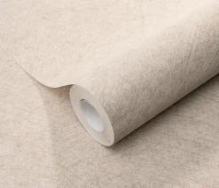 Best Erismann Papier peint vinyle intissé uni beige L.1005 x l.53cm, Flair