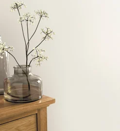 Best GoodHome Papier peint vinyle sur intissé  Aune blanc