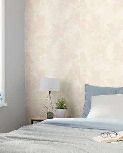 Sale GoodHome Papier peint vinyle sur intissé  Omey crème