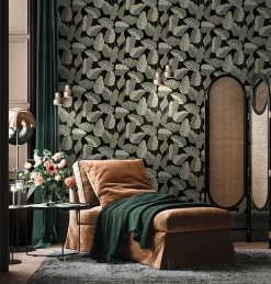 A.S. Creation Papier peint vinyle sur intissé Jungle L.10.05 x l.0.53 m. - Réf. SP15944* Papier Peint Pour Salle De Bains|Papier Peint Naturel Et Tropical