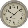 Atmosphera Pendule murale look Gris Brossé D 35 cm* Horloge