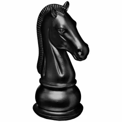 Atmosphera Créateur D'Intérieur Pièces d'échecs Suite - résine - Noir- Atmosphera* Lettre Décorative