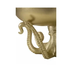 Sale Mauro Ferretti Pieuvre en résine dorée 30x18 cm