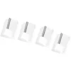 Discount Secodir Pitons Adhésifs pour Tringle Extensible - Lot de 4