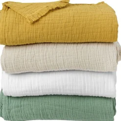 Toison d'Or Plaid à franges 