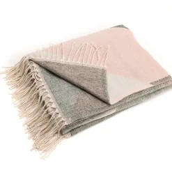 Amadeus Plaid alice 130x170 cm gris-rose* Plaid Canapé