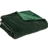 Amadeus Plaid chevron vert 130 cm x 170 cm* Plaid Canapé|Plaid