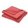 Plaid cocooning rouge L.170 x l.120 cm* Plaid Polaire|Plaid Canapé