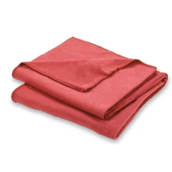 Plaid cocooning rouge L.170 x l.120 cm* Plaid Polaire|Plaid Canapé