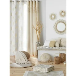 Enjoy Home Plaid coton écru 125x150cm 
