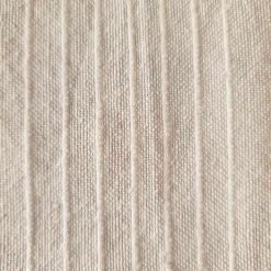 Online Dylrev Plaid coton recyclé écru avec pompons L.180 x l.130cm
