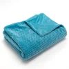 Amadeus Plaid damier turquoise 130x170 cm* Plaid