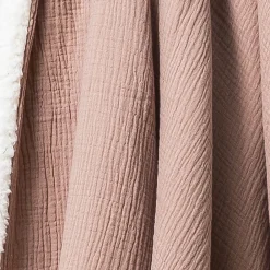 Deko & Co Plaid double gaze sherpa taupe 130x180* Plaid Canapé|Plaid