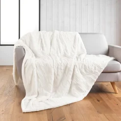 Eden Plaid doux a poil et sherpa Foxy* Plaid Canapé|Plaid