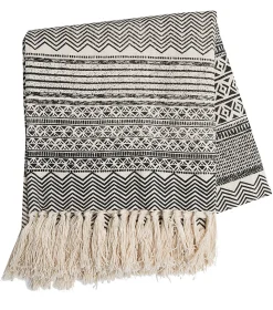 Online Deko & Co Plaid en coton imprimé Africa L.150 x l.130cm Deco&co