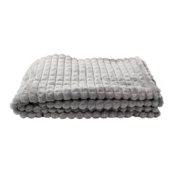 Best Plaid en fausse fourrure ultra doux gris 200x130 cm