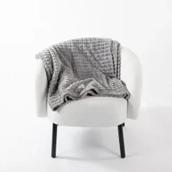 Best Plaid en fausse fourrure ultra doux gris 200x130 cm
