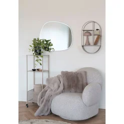 Outlet House Nordic Plaid en fourrure synthétique beige 130x180 cm - Confort et Élégance