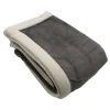 Toison d'Or Plaid en microvelours doublé sherpa (150x200 cm - Gris Foncé)* Plaid Canapé