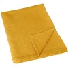 Clearance Linder Plaid en nid d'abeille (125x180 cm - Jaune)