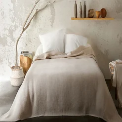 Online Linder Plaid en nid d'abeille (240x250 cm - Naturel)