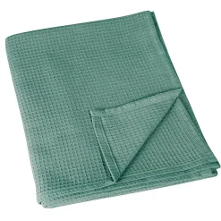 Best Linder Plaid en nid d'abeille (125x180 cm - Vert)