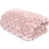 Best The Home Deco Factory Plaid en polyester imitation fourrure nid d'abeille Opulence 120x150 cm