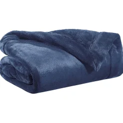 Vivaraise Plaid en polyester Tender 200x150 cm Encre