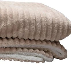 Deko & Co Plaid fausse fourrure Louna beige 160 x 200 cm* Plaid Fourrure|Plaid