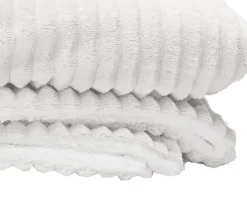 Deko & Co Plaid fausse fourrure Louna blanc 160 x 200 cm* Plaid Fourrure|Plaid