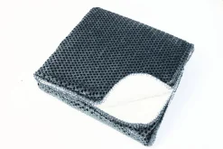 Atmosphera Créateur D'Intérieur Plaid flanelle effet sherpa Lyno bleu 170x130cm - Atmosphera* Plaid Canapé
