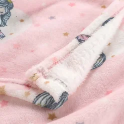 Paris Prix Plaid Flanelle Enfant "Petite étoile" 125x150cm Rose* Plaid Canapé|Plaid