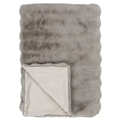 Seven Design Plaid Galena, Gris, Polyester, 180x130x2 cm,* Plaid Canapé