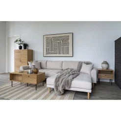 Seven Design Plaid Galena, Gris, Polyester, 180x130x2 cm,* Plaid Canapé