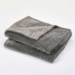 GoodHome Plaid Lulu gris 150 x 180 cm* Plaid Polaire|Plaid