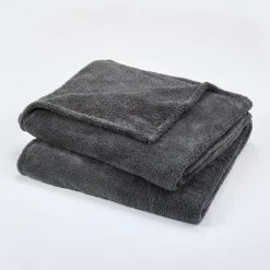 Sale GoodHome Plaid Takeo gris 160 x 200 cm