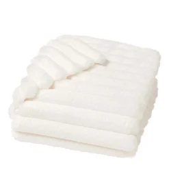 Best Douceur D'Intérieur Plaid Imitation Fourrure Ultra Doux 100% Polyester BOUDOIR Certifié OekoTEX Blanc Naturel