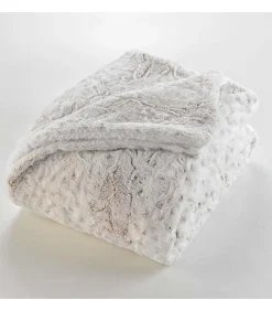 Best Douceur D'Intérieur PLAID IMITATION FOURRURE ALASKA BLANC - 180x220cm - Blanc