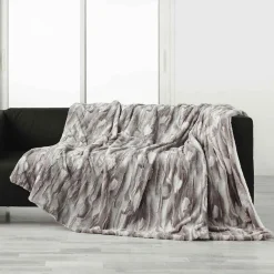 Paris Prix Plaid Imitation Fourrure "Caribou" 180x220cm Naturel* Plaid Canapé