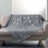 Sale Paris Prix Plaid Imprimé "Bloomy" 125x150cm Gris