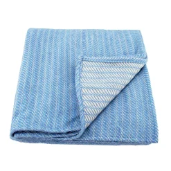 Toison d'Or Plaid laine 100% (180x240 cm - Bleu ciel)* Plaid Canapé