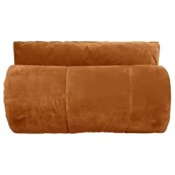 Discount Vent Du Sud Plaid matelassé velours "Moki" 150 x 150 cm - Moki Camel