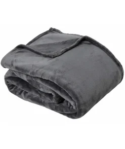 Toison d'Or Plaid microflanelle 130x170 cm gris* Plaid Polaire