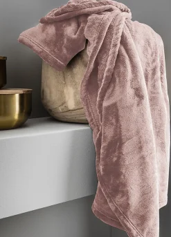 Discount Plaid microplush rose L.150 x l.120 cm