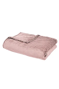Discount Plaid microplush rose L.150 x l.120 cm